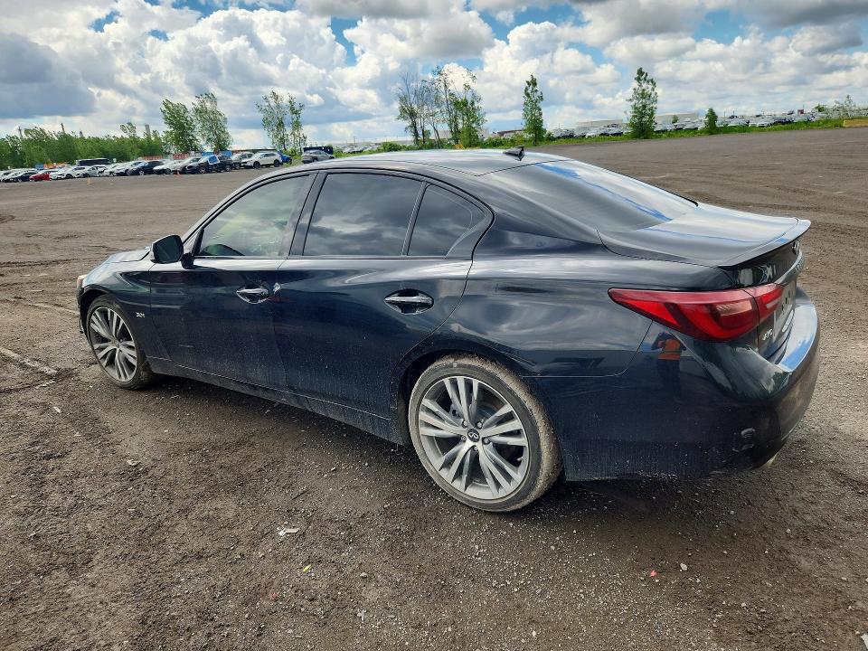 2018 Infiniti Q50 VIN JN1EV7ARXJM444822 COPART salvage auction — FRONT END, Qc - Gravement Accidente, sold $575 on 2026-07-28 (photo 2)