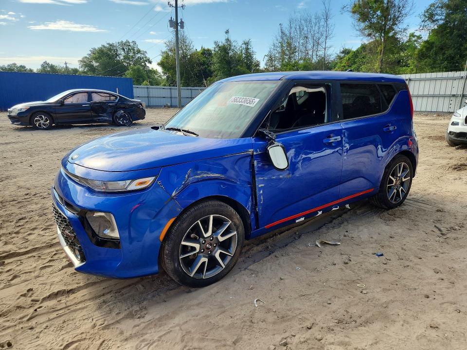 2021 Kia Soul VIN KNDJ63AU2M7768016 COPART salvage auction — SIDE, Fl - Certificate Of Destruction, sold $1,950 on 2026-07-24 (photo 1)