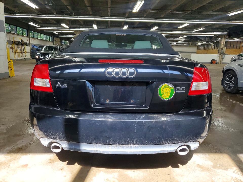 2005 Audi A4 quattro VIN WAUDT48H45K012557 COPART salvage auction — MECHANICAL, Il - Certificate Of Title, sold $350 on 2026-07-27 (photo 6)
