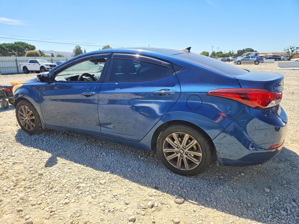 2016 Hyundai Elantra VIN KMHDH4AE2GU478964 COPART salvage auction — FRONT END, Id - Salvage Certificate Of Title, sold $1,100 on 2026-07-28 (photo 2)