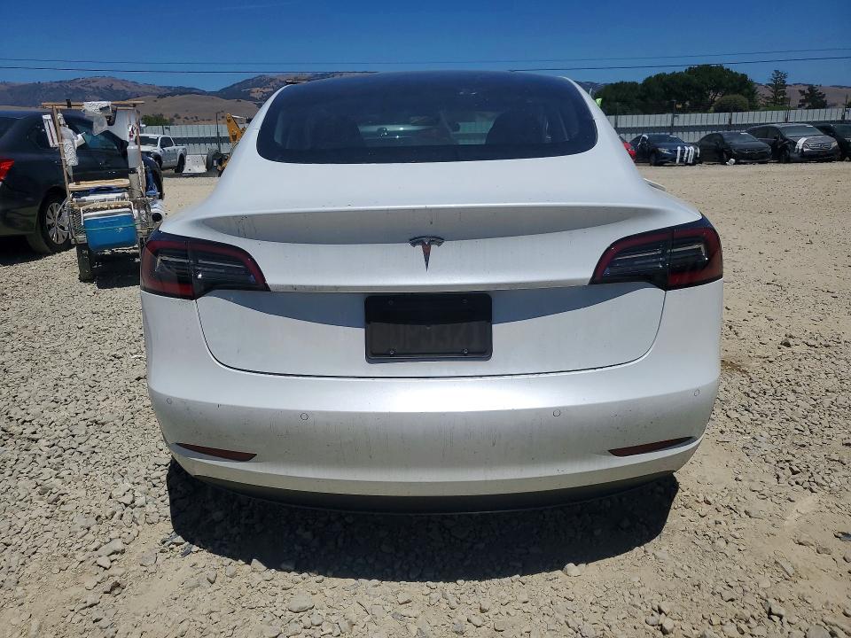 2021 Tesla Model 3 VIN 5YJ3E1EA9MF876949 COPART salvage auction — SIDE, CA - SALVAGE CERTIFICATE, sold $7,800 on 2026-07-16 (photo 6)