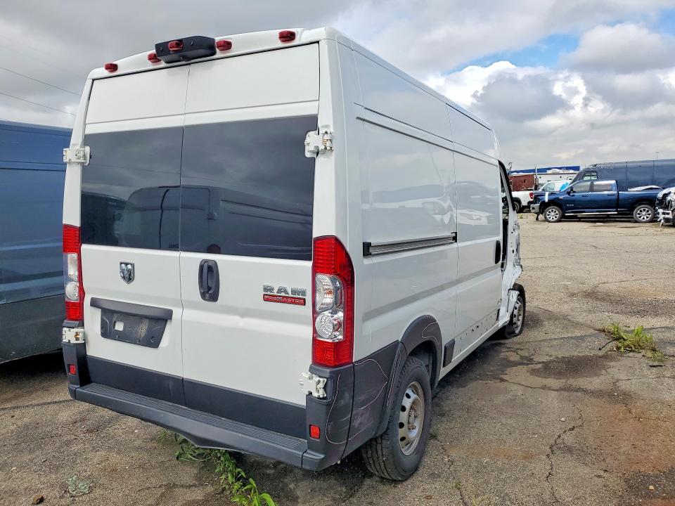 2022 Ram Promaster 2500 VIN 3C6LRVCG1NE107900 COPART salvage auction — FRONT END, Mi - Scrap Certificate Of Title, sold $2,750 on 2026-07-09 (photo 3)