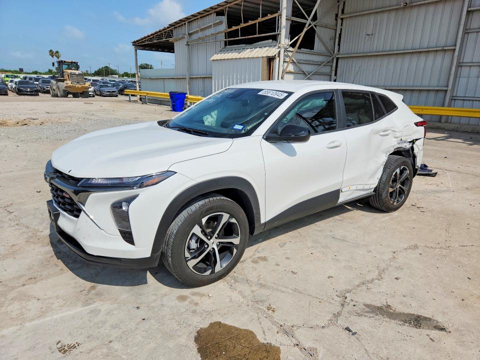 2025 Chevrolet Trax VIN KL77LGEP8SC322324 COPART salvage auction — REAR END, TX - SALVAGE VEHICLE TITLE (P), sold $3,300 on 2026-07-28 (photo 1)