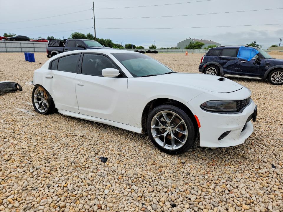 2022 Dodge Charger VIN 2C3CDXHGXNH148417 COPART salvage auction — REAR END, Tx - Salvage Vehicle Title, sold $3,650 on 2026-07-30 (photo 4)