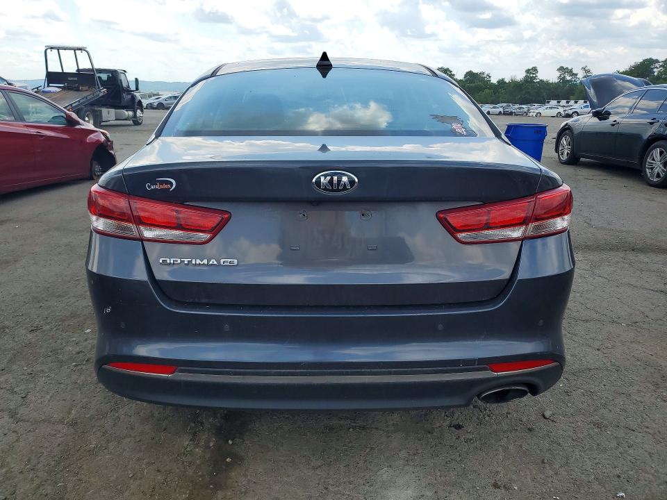 2018 Kia Optima VIN KNAGT4L36J5211711 COPART salvage auction — FRONT END, Pa - Certificate Of Salvage, sold $800 on 2026-07-07 (photo 6)