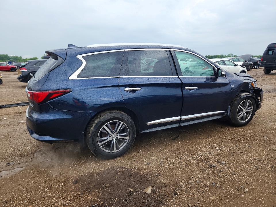 2017 Infiniti Qx60 VIN 5N1DL0MMXHC555131 COPART salvage auction — FRONT END, IL - SALVAGE CERTIFICATE, sold $2,200 on 2026-07-30 (photo 3)