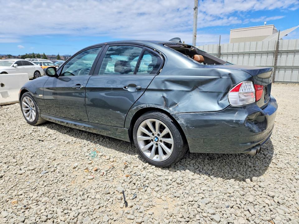 2011 BMW 3er VIN WBAPH5G57BNM73192 COPART salvage auction — FRONT END, Ca - Salvage Certificate, sold $300 on 2026-07-07 (photo 2)