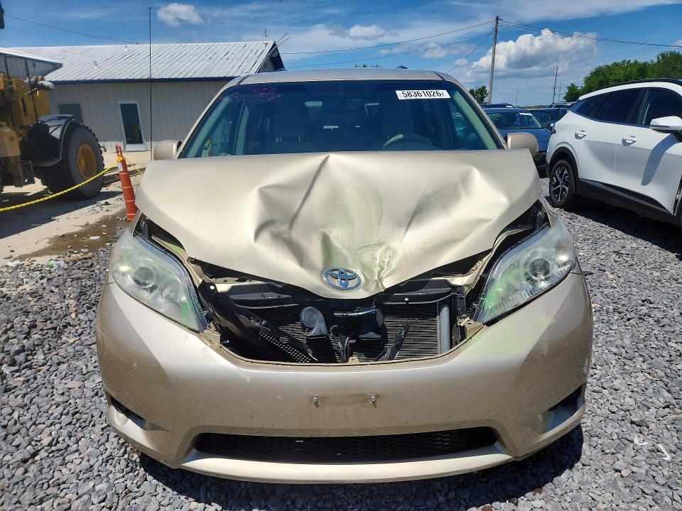 2013 Toyota VIN 5TDKK3DC2DS337751 COPART salvage auction — FRONT END, Il - Salvage Certificate, sold $1,100 on 2026-07-27 (photo 5)