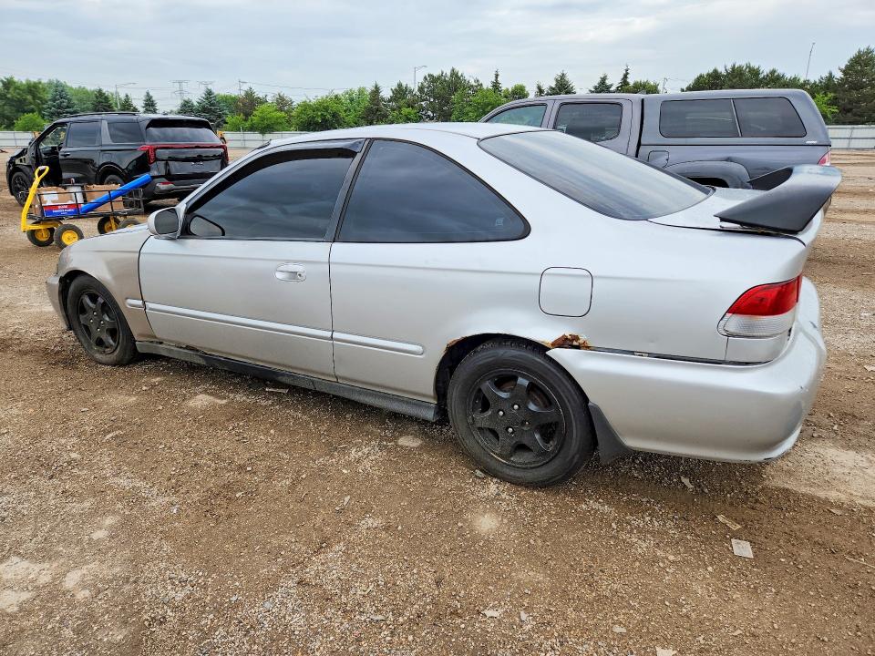 2000 Honda Civic VIN 1HGEJ8141YL047455 COPART salvage auction — REAR END, Il - Salvage Certificate, sold $250 on 2026-07-02 (photo 2)
