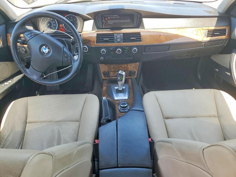 2010 BMW 5 series VIN WBANU5C54AC441674 COPART salvage auction — REAR END, Ca - Salvage Certificate, sold $825 on 2026-07-07 (photo 8)