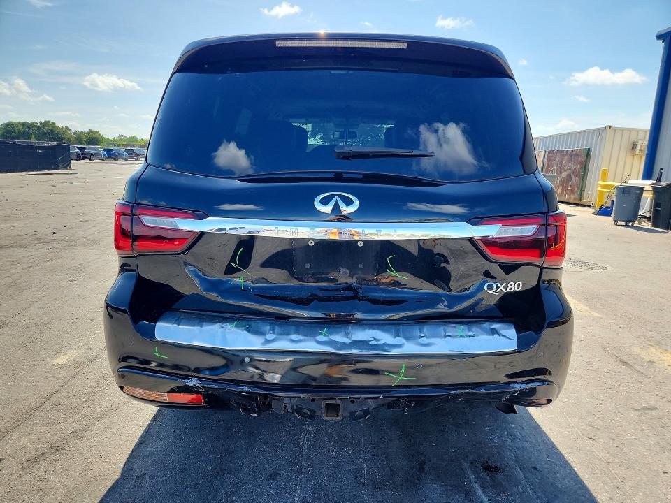 2018 Infiniti Qx80 VIN JN8AZ2NF7J9664980 COPART salvage auction — REAR END, Fl - Cert Of Title Slvg Rebuildable, sold $4,700 on 2026-07-14 (photo 6)