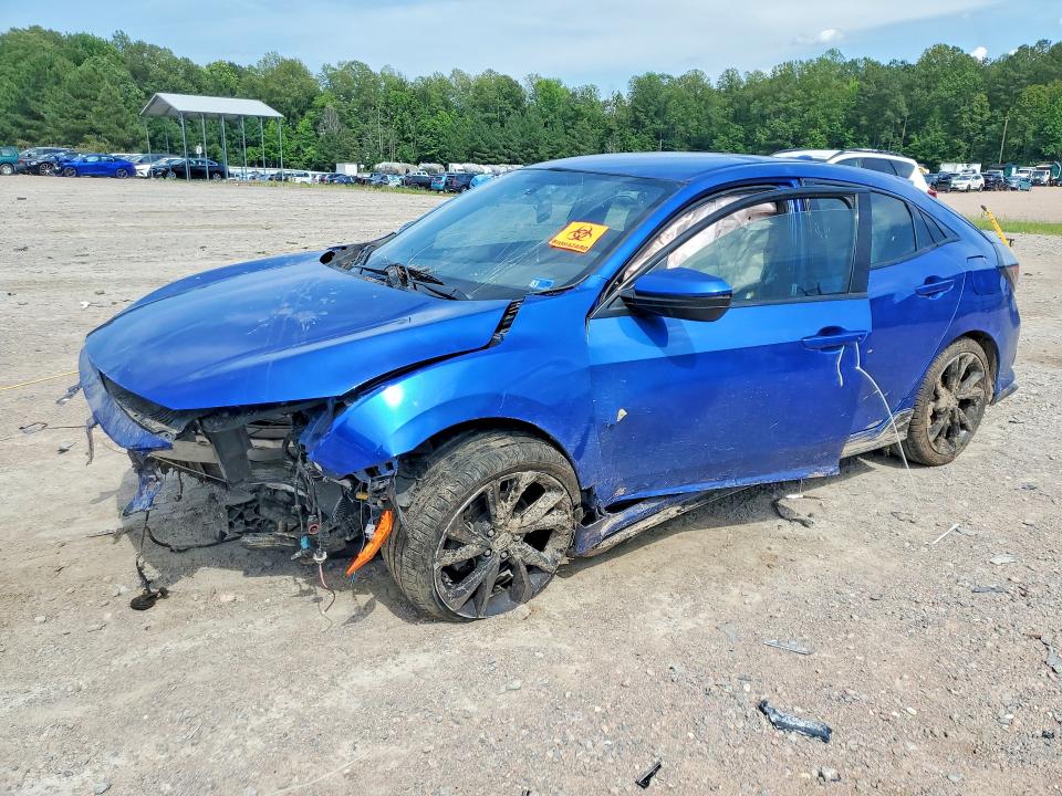 2018 Honda Civic VIN SHHFK7G47JU205130 COPART salvage auction — FRONT END, Va - Cert Of Title - Salvage, sold $1,100 on 2026-07-27 (photo 1)