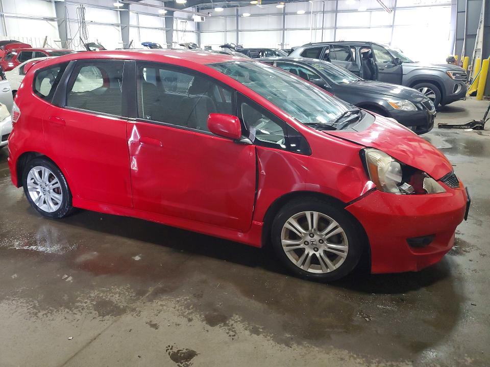2010 Honda Fit VIN JHMGE8H44AC011622 COPART salvage auction — FRONT END, Mn - Cert Of Title-Salvage, sold $1,250 on 2026-07-02 (photo 4)