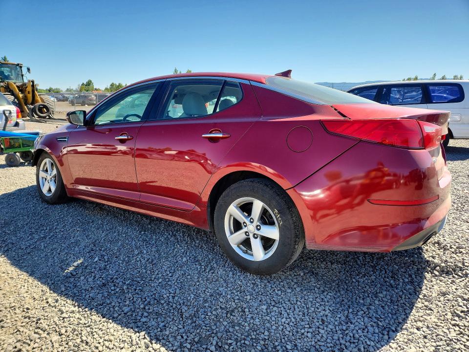 2014 Kia Optima VIN 5XXGM4A71EG265442 COPART salvage auction — FRONT END, Or - Salvage Title Certificate, sold $200 on 2026-07-28 (photo 2)
