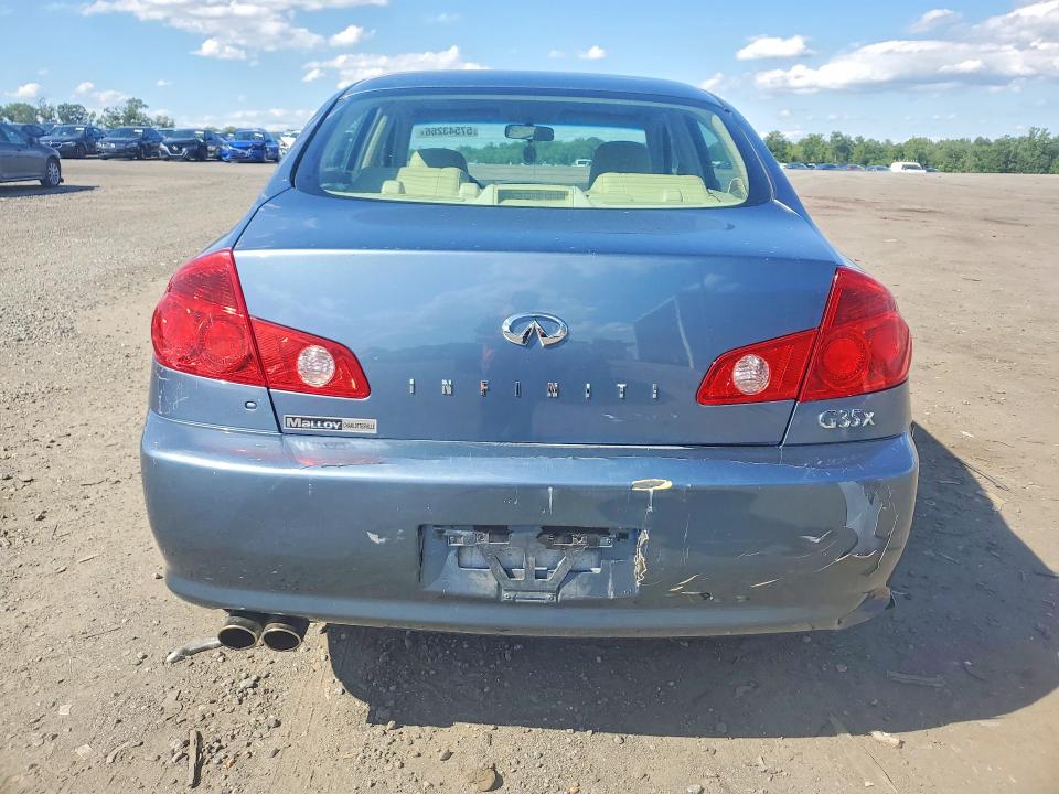 2006 Infiniti G35 VIN JNKCV51F86M609383 COPART salvage auction — REAR END, Va - Cert Of Title - Salvage, sold $1,400 on 2026-07-08 (photo 6)