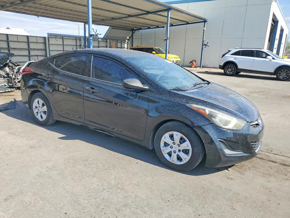 2016 Hyundai Elantra VIN 5NPDH4AE8GH747466 COPART salvage auction — REAR END, Salvage Title, sold $625 on 2026-07-31 (photo 4)