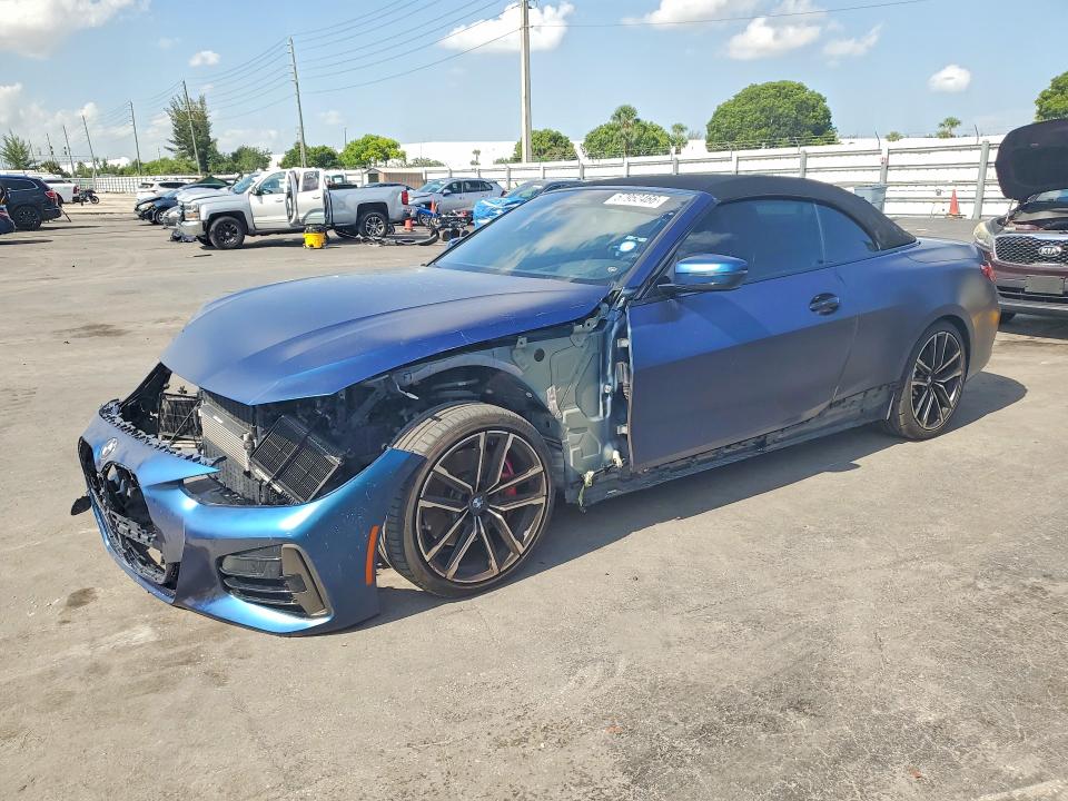 2021 BMW M4 VIN WBA53AT0XMCG72683 — COPART salvage auction photo