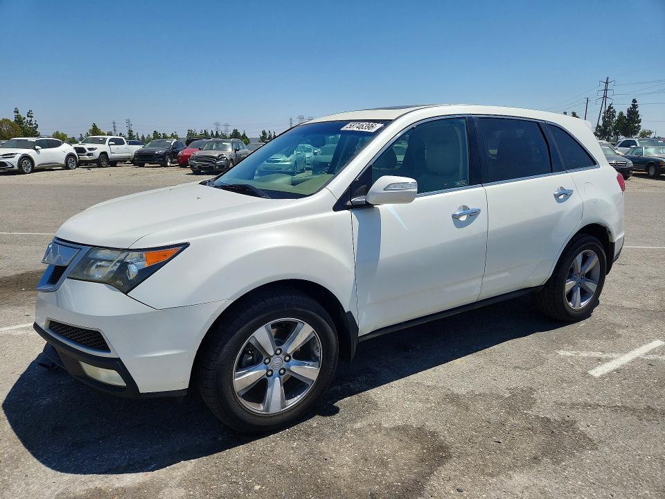2010 Acura Mdx VIN 2HNYD2H69AH530759 COPART salvage auction — FRONT END, Ca - Salvage Certificate, sold $975 on 2026-07-28 (photo 1)