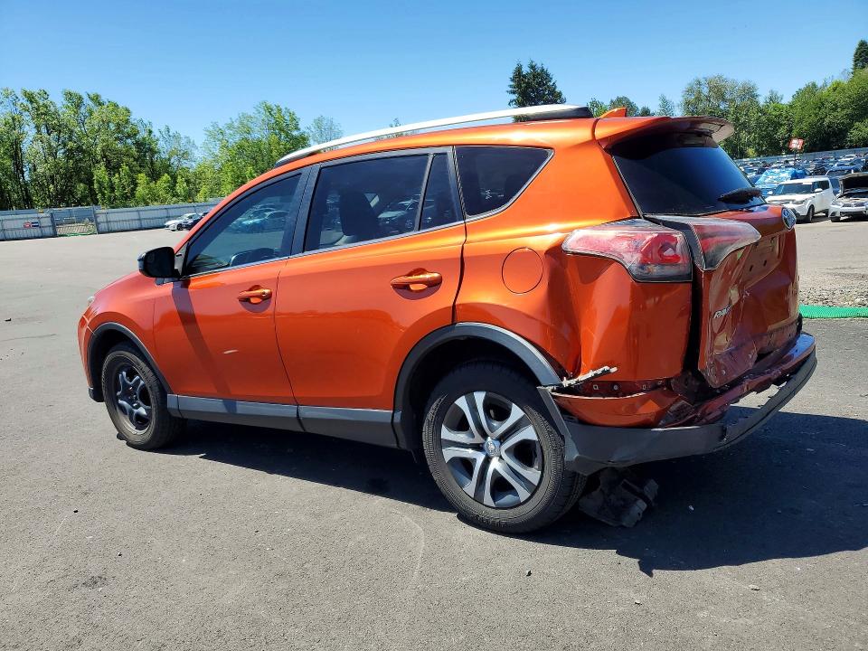 2016 Toyota VIN JTMZFREV3GD086762 COPART salvage auction — REAR END, Or - Salvage Title Certificate, sold $3,850 on 2026-07-20 (photo 2)