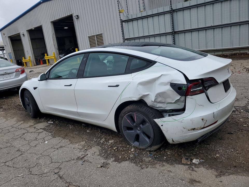 2022 Tesla Model 3 VIN 5YJ3E1EA9NF306693 COPART salvage auction — REAR END, Ga - Cert Of Title-Salvage, sold $7,900 on 2026-07-24 (photo 2)