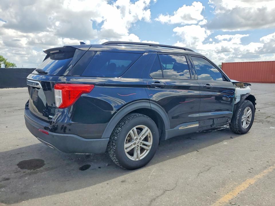2020 Ford Explorer VIN 1FMSK8DH4LGA24908 COPART salvage auction — FRONT END, Fl - Cert Of Title Slvg Rebuildable, sold $7,500 on 2026-07-02 (photo 3)