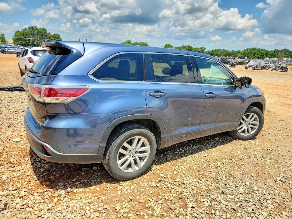 2014 Toyota Highlander VIN 5TDZARFH5ES008315 COPART salvage auction — FRONT END, AL - CERT OF TITLE-SALVAGE TITLE, sold $7,500 on 2026-07-29 (photo 3)