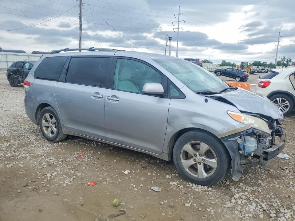 2011 Toyota Sienna VIN 5TDKK3DC0BS158833 COPART salvage auction — FRONT END, Oh - Cert Of Title-Salvage, sold $1,500 on 2026-07-07 (photo 4)
