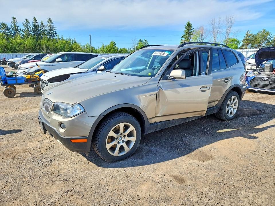 2007 BMW X3 VIN WBXPC93477WF00968 COPART salvage auction — SIDE, On - Permit No Brand - Unfit, sold $650 on 2026-07-07 (photo 1)