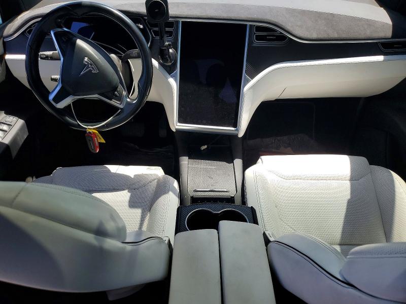 2016 Tesla Model x VIN 5YJXCAE23GF003279 COPART salvage auction — REAR END, Ca - Salvage Certificate, sold $5,600 on 2026-07-13 (photo 8)