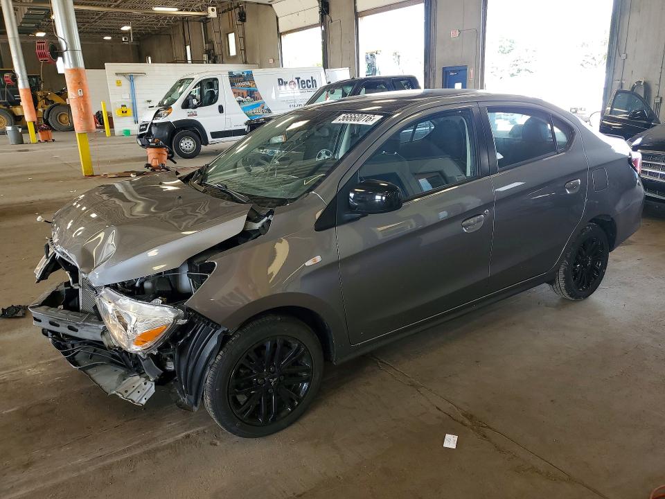 2023 Mitsubishi Mirage VIN ML32FUFJ6PHF00390 COPART salvage auction — FRONT END, Mn - Cert Of Title-Salvage, sold $2,000 on 2026-07-23 (photo 1)