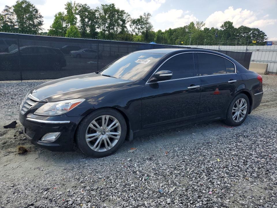 2012 Hyundai Genesis VIN KMHGC4DD2CU184084 COPART salvage auction — UNDERCARRIAGE, Sc - Cert Of Title-Salvage, sold $1,100 on 2026-07-13 (photo 1)