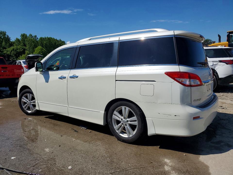 2014 Nissan Quest VIN JN8AE2KP2E9107490 COPART salvage auction — SIDE, KY - CERT OF TITLE-SALVAGE, sold $675 on 2026-07-30 (photo 2)