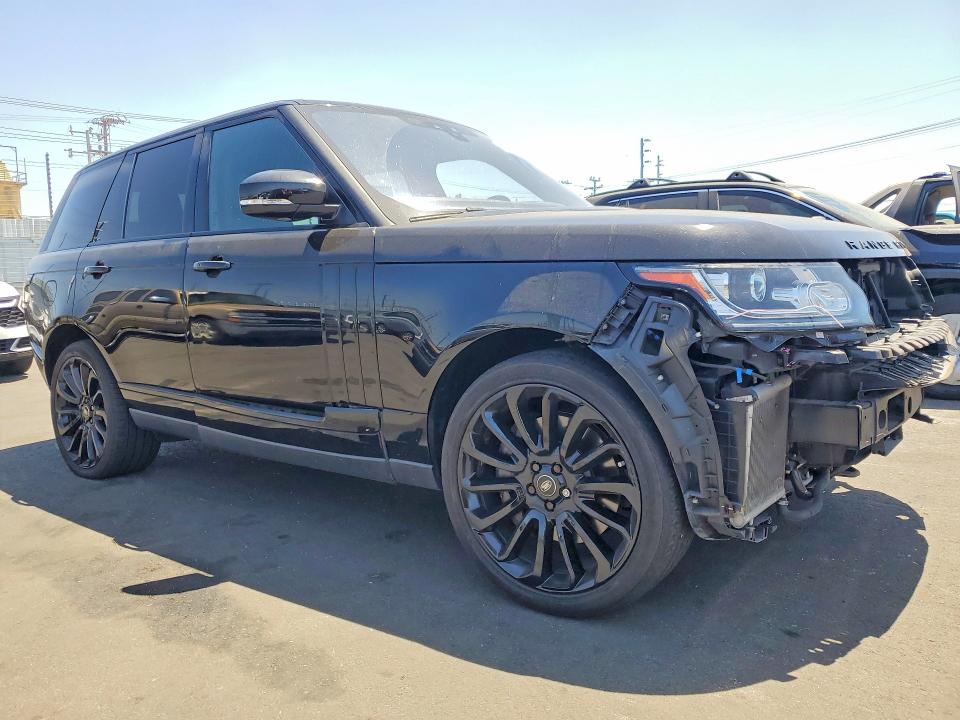 2017 Land rover RANGE ROVER VIN SALGS2FE4HA349068 COPART salvage auction — FRONT END, Ca - Salvage Certificate, sold $11,500 on 2026-07-20 (photo 4)