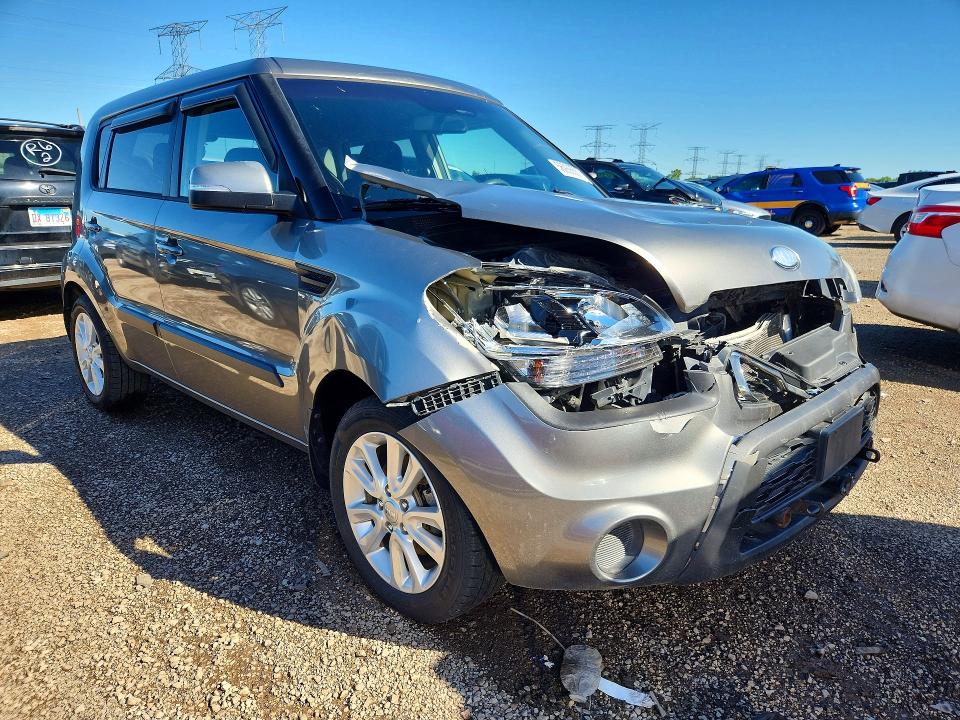 2013 Kia Soul VIN KNDJT2A61D7603191 COPART salvage auction — FRONT END, Il - Salvage Certificate, sold $450 on 2026-07-14 (photo 4)