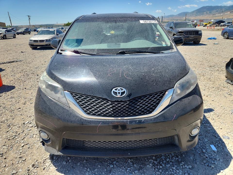 2013 Toyota Sienna VIN 5TDXK3DC4DS309066 COPART salvage auction — REAR END, Ut - Salvage Certificate, sold $2,250 on 2026-07-31 (photo 5)