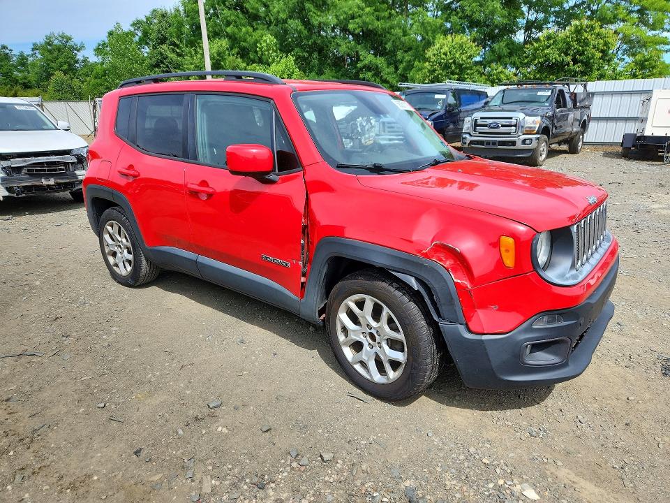 2016 Jeep Renegade VIN ZACCJABT6GPD08141 COPART salvage auction — REAR END, Pa - Cert Of Title (P), sold $775 on 2026-08-17 (photo 4)