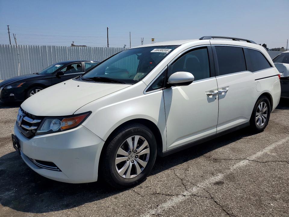 2016 Honda Odyssey VIN 5FNRL5H38GB091282 COPART salvage auction — NORMAL WEAR, CA - DIS/DLR/EXP ONLY CLEAN TITLE (P), sold $2,100 on 2026-07-10 (photo 1)