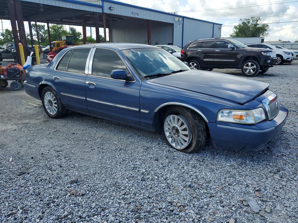 2009 Mercury Grand marquis VIN 2MEHM75V89X624386 COPART salvage auction — FRONT END, FL - CERT OF TTL-REBUILT&SLVG RBLD, sold $725 on 2026-07-10 (photo 4)
