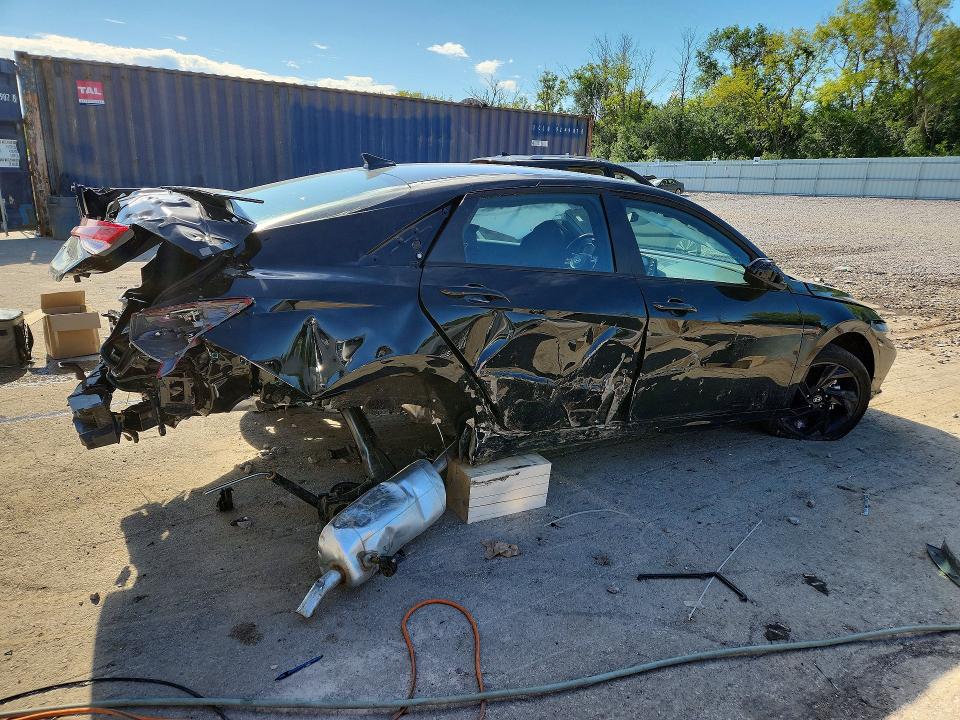 2026 Hyundai Elantra VIN KMHLM4DGXTU222375 COPART salvage auction — REAR END, Wi - Cert Of Title-Salvage Vehicle (P), sold $1,300 on 2026-07-08 (photo 3)