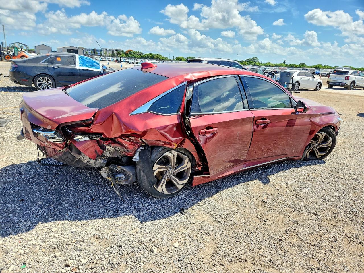 2018 Honda Accord VIN 1HGCV1F53JA043980 COPART salvage auction — Rear End, FL - CERTIFICATE OF TITLE, sold $1,000 on 2026-07-09 (photo 3)