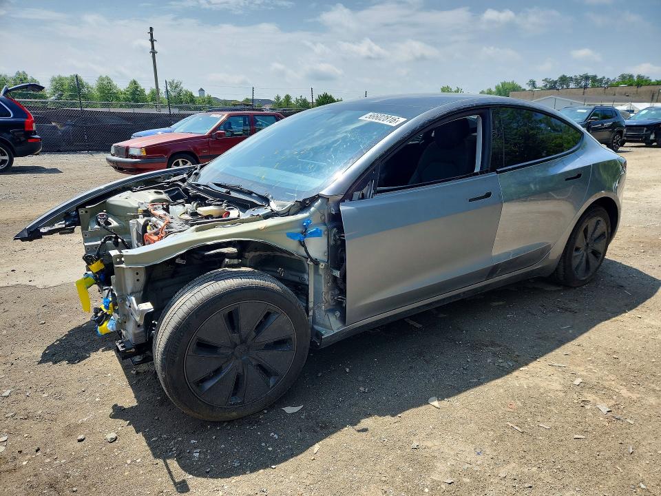 2025 Tesla Model 3 VIN 5YJ3E1EB5SF877103 COPART salvage auction — FRONT END, Salvage Title, sold $9,200 on 2026-07-23 (photo 1)
