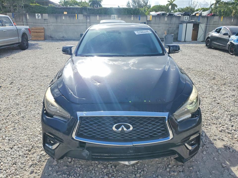 2018 Infiniti Q50 VIN JN1EV7APXJM366413 COPART salvage auction — FRONT END, Fl - Cert Of Ttl-Rebuilt&Slvg Rbld, sold $1,600 on 2026-07-17 (photo 5)