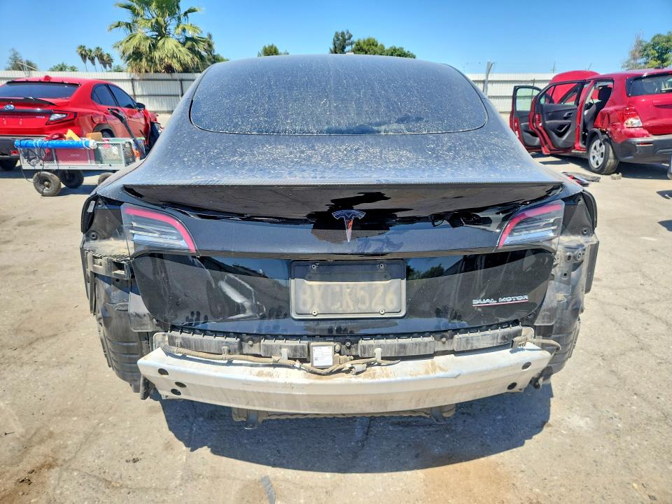 2021 Tesla Model 3 VIN 5YJ3E1EC8MF001542 COPART salvage auction — FRONT END, Ca - Salvage Certificate, sold $6,000 on 2026-07-17 (photo 6)