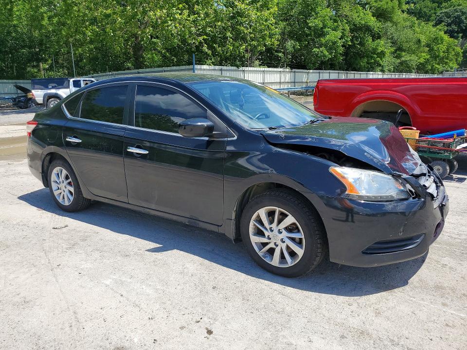 2013 Nissan Sentra VIN 3N1AB7AP5DL720764 COPART salvage auction — FRONT END, PA - CERTIFICATE OF SALVAGE, sold $375 on 2026-07-02 (photo 4)