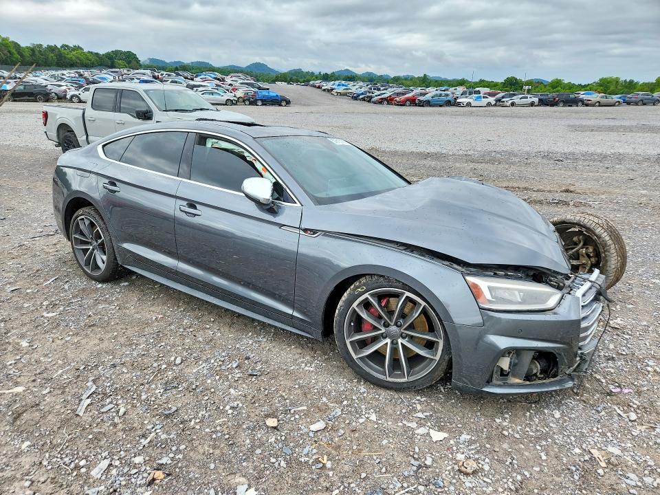 2018 Audi S5 VIN WAUC4CF57JA051459 COPART salvage auction — ALL OVER, TN - SALVAGE CERTIFICATE, sold $600 on 2026-07-16 (photo 4)