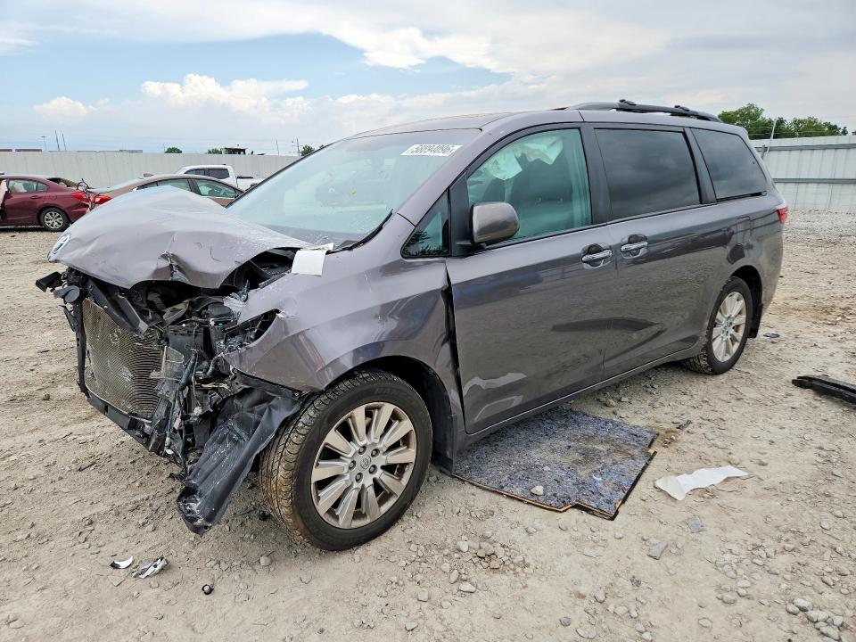 2015 Toyota Sienna VIN 5TDDK3DC4FS109777 COPART salvage auction — FRONT END, Oh - Cert Of Title-Salvage, sold $1,650 on 2026-07-18 (photo 1)