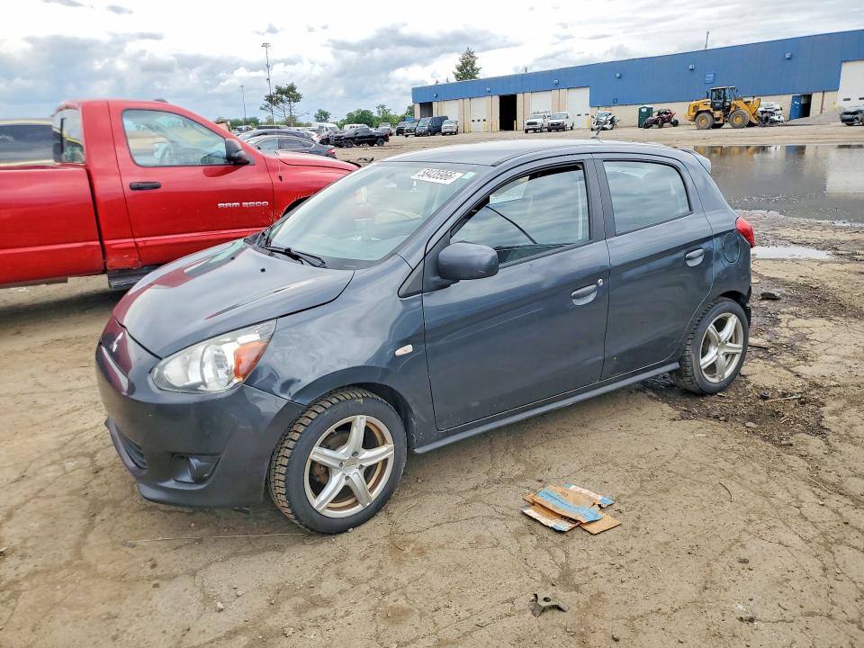 2015 Mitsubishi Mirage VIN ML32A3HJ6FH014163 COPART salvage auction — FRONT END, Mi - Certificate Of Title, sold $325 on 2026-07-07 (photo 1)