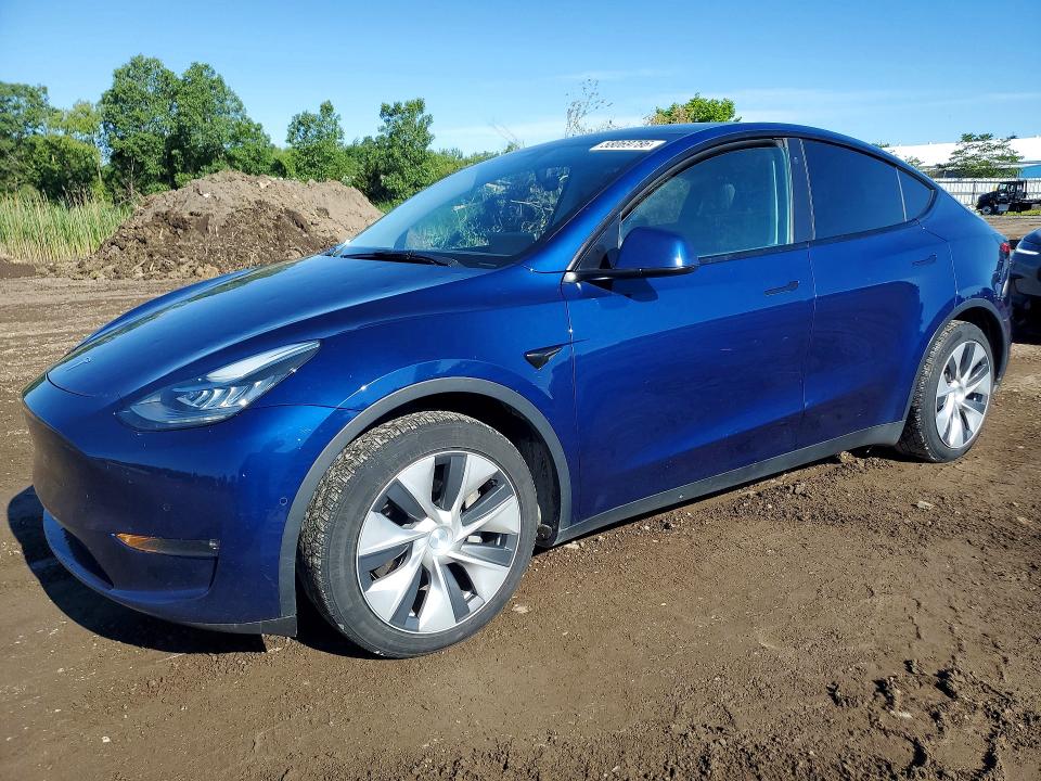 2021 Tesla VIN 5YJYGAEE0MF236616 COPART salvage auction — HAIL, Oh - Cert Of Title-Salvage, sold $1,600 on 2026-07-27 (photo 1)
