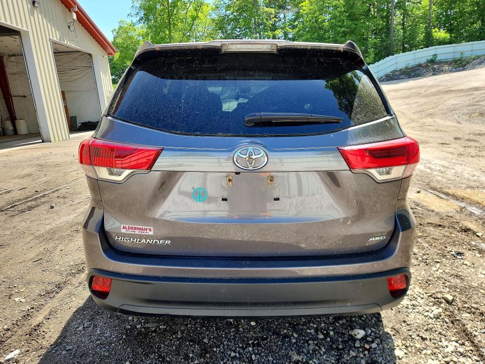 2019 Toyota Highlander VIN 5TDBZRFH1KS722495 COPART salvage auction — FRONT END, Vt - Cert Of Title-Salvage Vehicle, sold $8,300 on 2026-07-06 (photo 6)