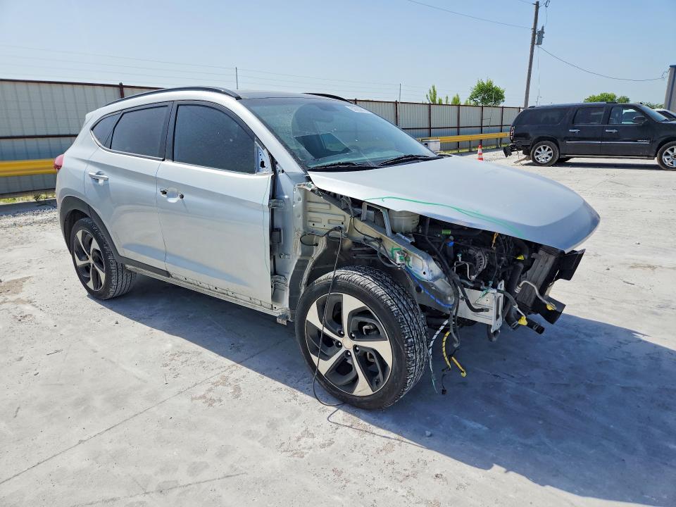 2018 Hyundai Tucson VIN KM8J33A27JU674732 COPART salvage auction — FRONT END, Tx - Salvage Vehicle Title, sold $1,700 on 2026-07-21 (photo 4)